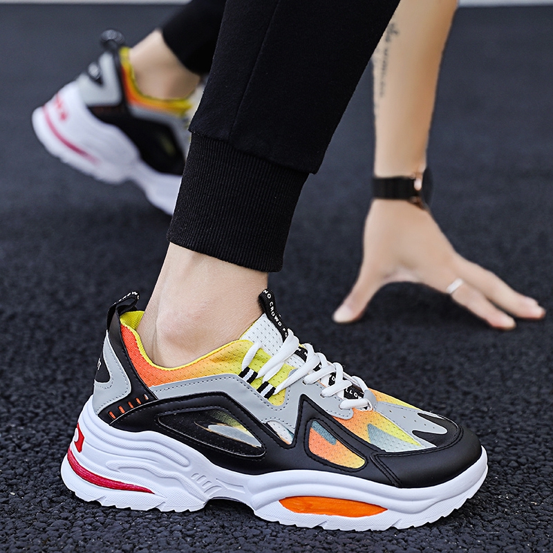 Ready Stock Off White Kasut Sukan Korean Style Men Sepatu Fitness Sport