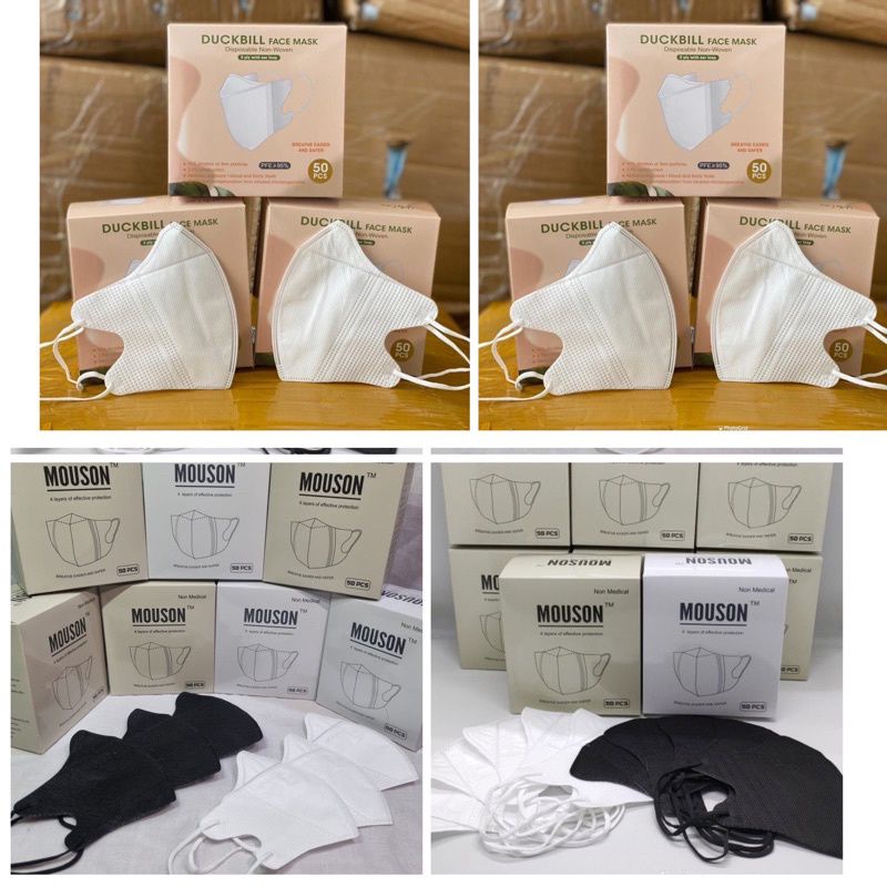 Duckbill face mask 3ply Contents 50pcs Shopee Malaysia