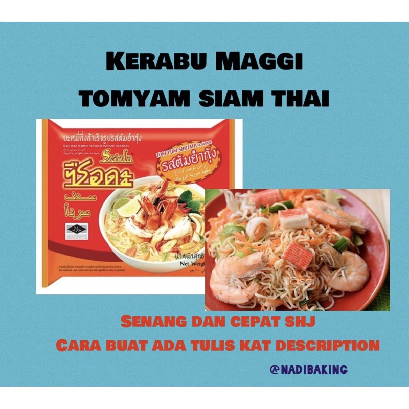 Nak keluar malas, nak masak pun tak berapa rajin. Resepi Kerabu Maggi Thai
