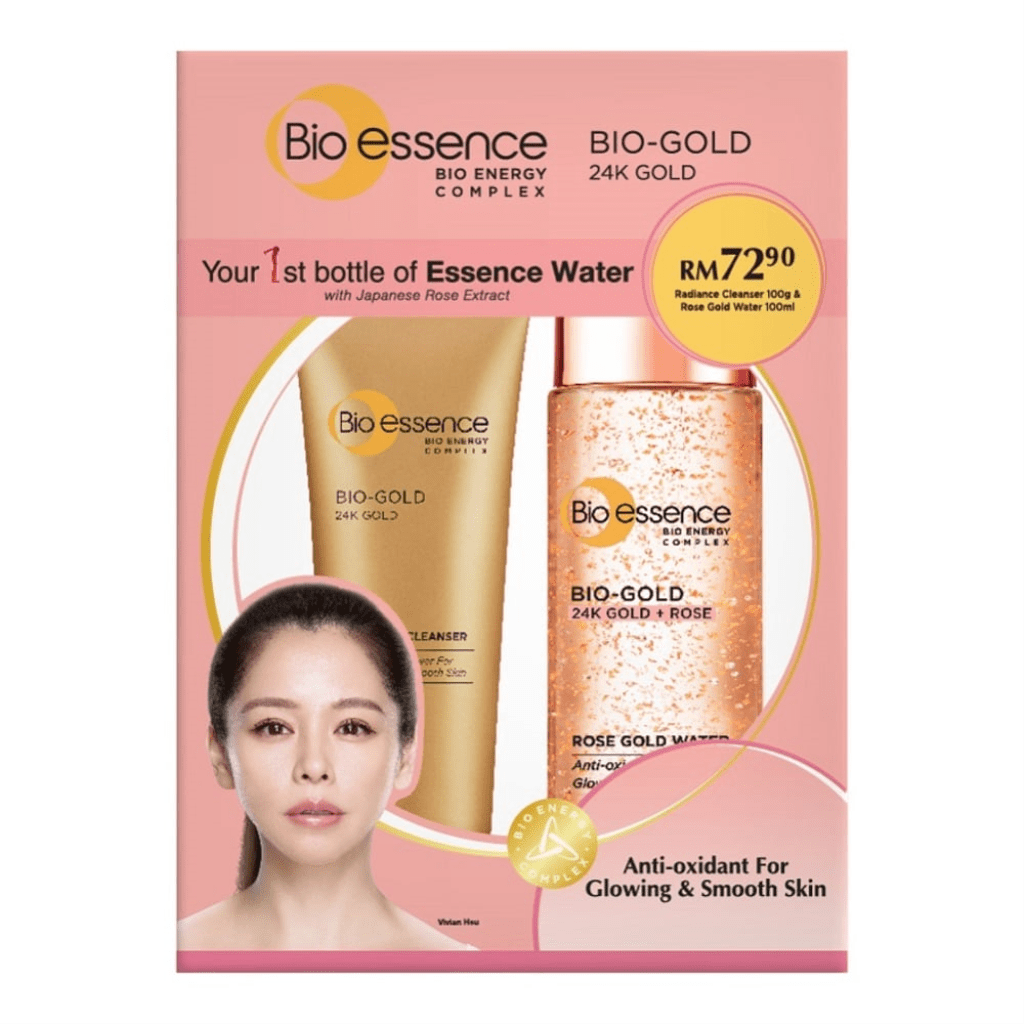 BIOESSENCE BioGold 24K Gold Cleanser Rose Gold Water 1s Shopee Malaysia