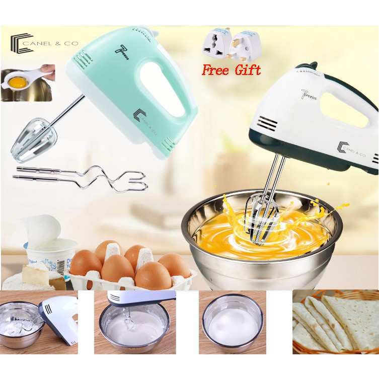 CANEL&CO [7 Speed] Egg Beater Hand Mixer Flour Baking