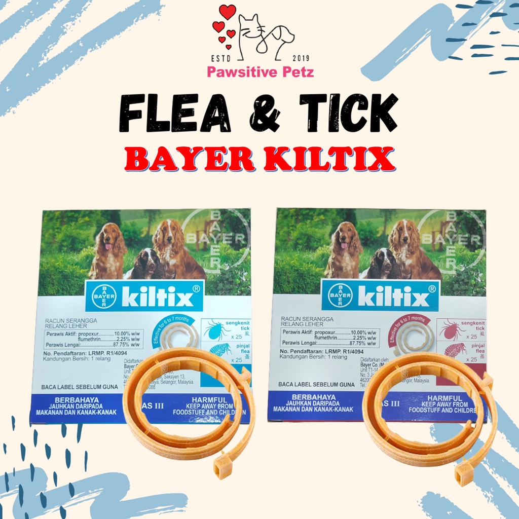Kiltix Collar Bayer Dog Kiltix Collar Tick Collar Collar Anti Kutu M