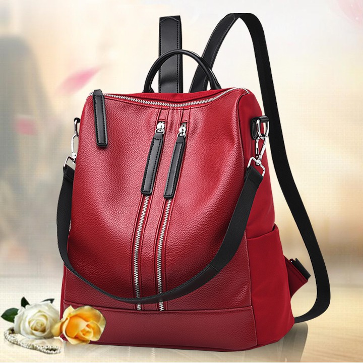 Women Bagpack Ladies Shoulder Sling PU Leather Office