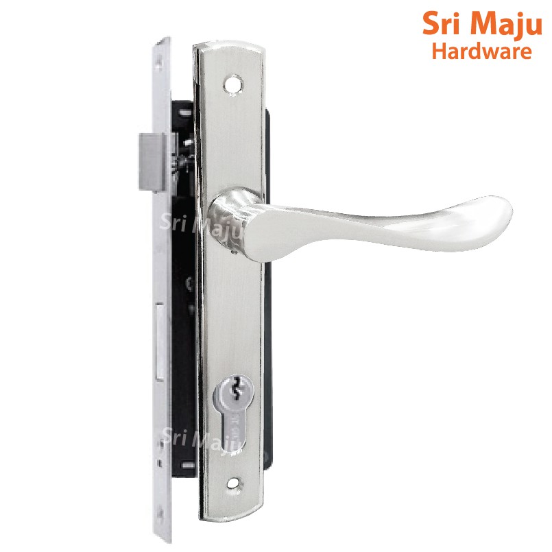 MAJU 5025 SN Grille Door Lock Mortise Lockset Handle Entrance Iron Door
