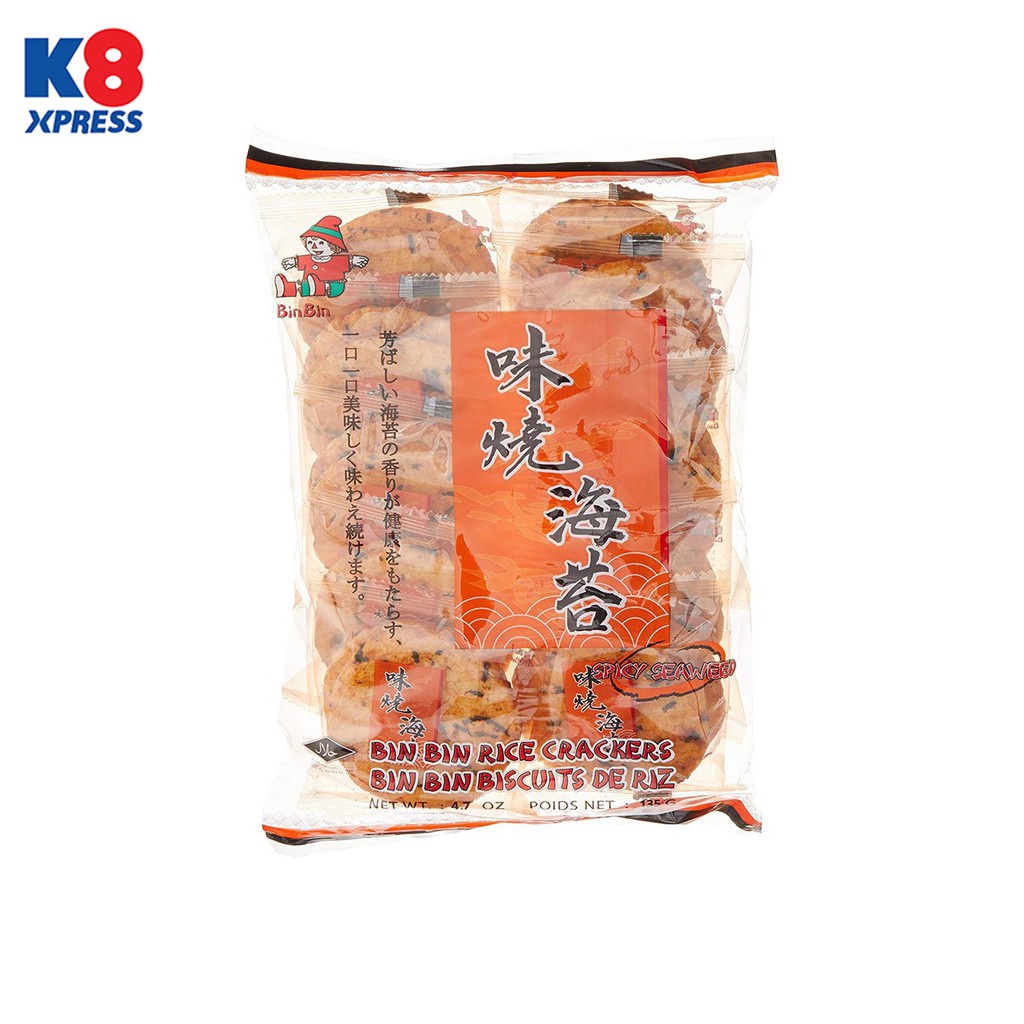 BIN BIN Spicy Seaweed Rice Cracker (135g) Shopee Malaysia