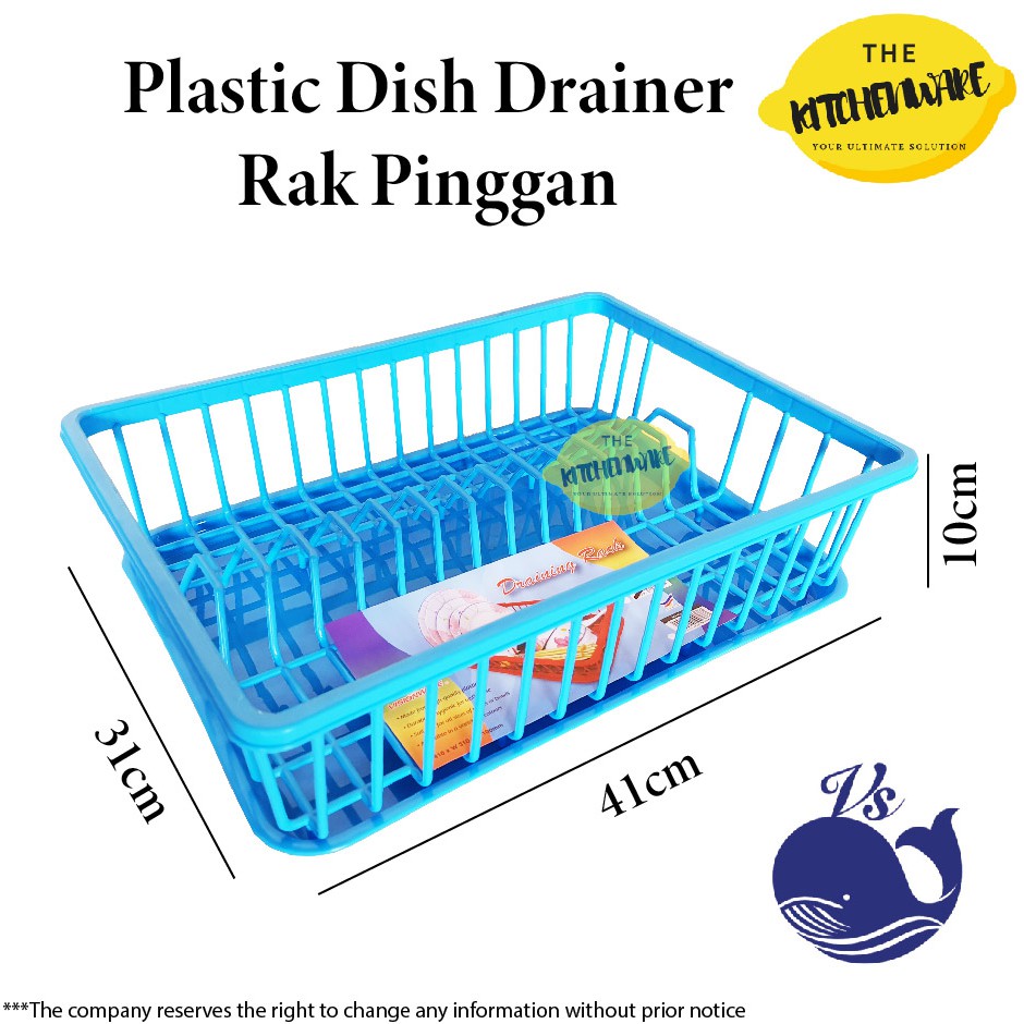 Visionware Plastic Dish Drainer/ Dish Rack/ Rak Pinggan/ Dish Drainer