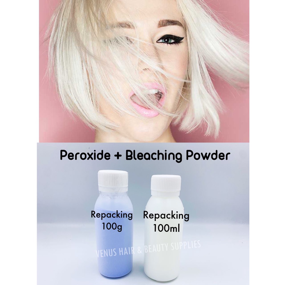 Repacking Peroxide 100ml + Bleaching Powder 100g Shopee Malaysia