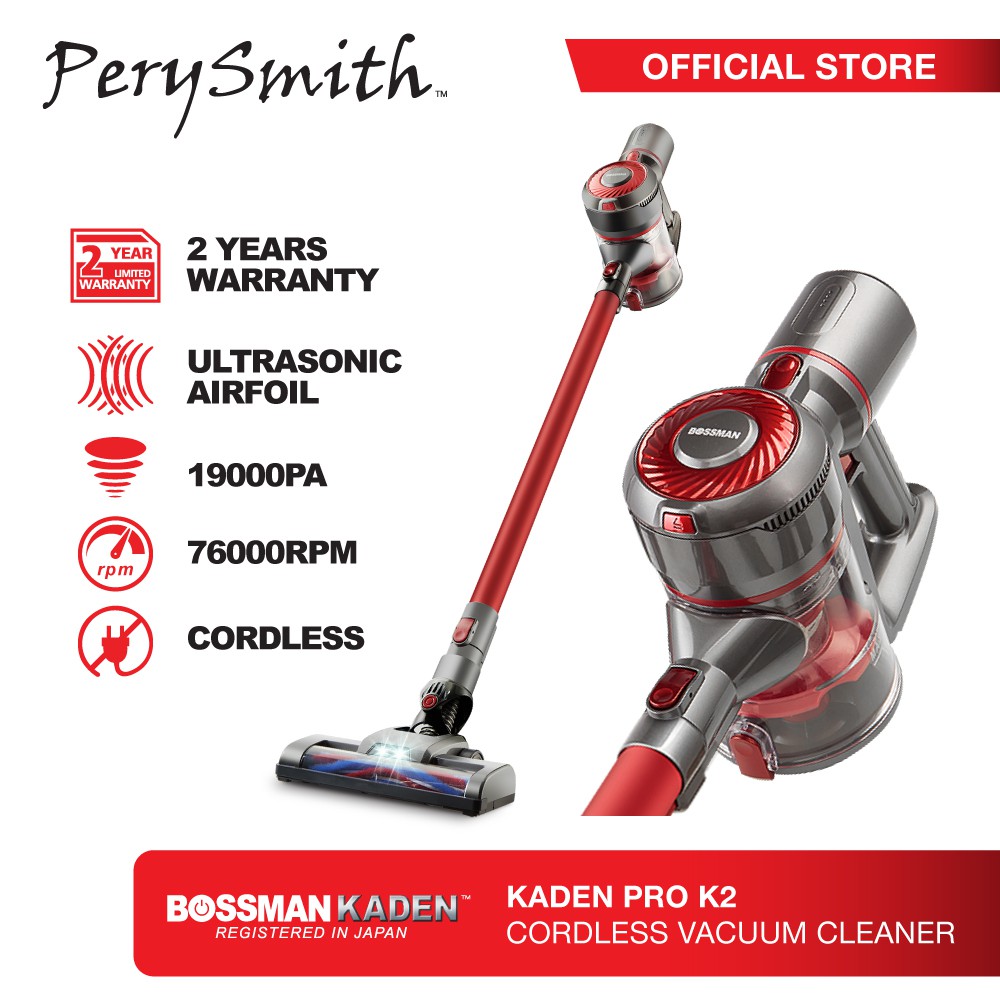 PerySmith Cordless Vacuum Cleaner X Bossman Kaden PRO K2 (Portable