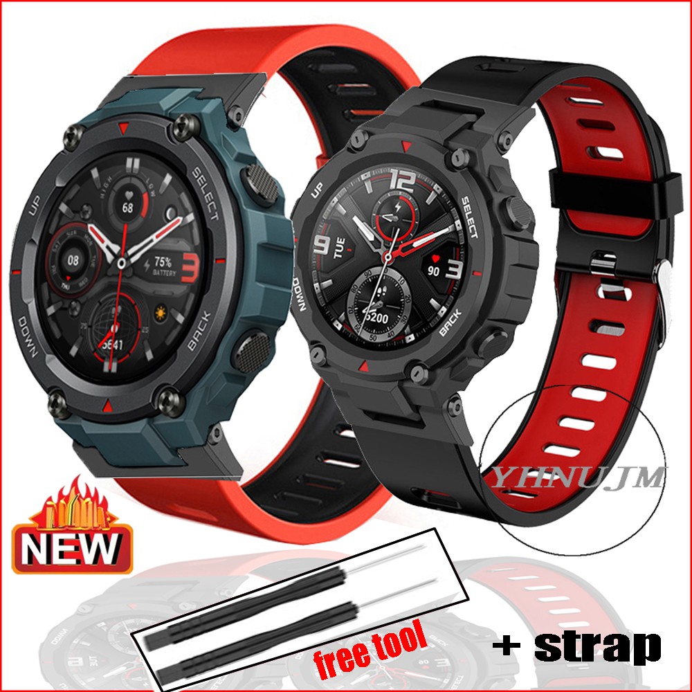 Amazfit t rex Pro strap silicone band For xiaomi trex
