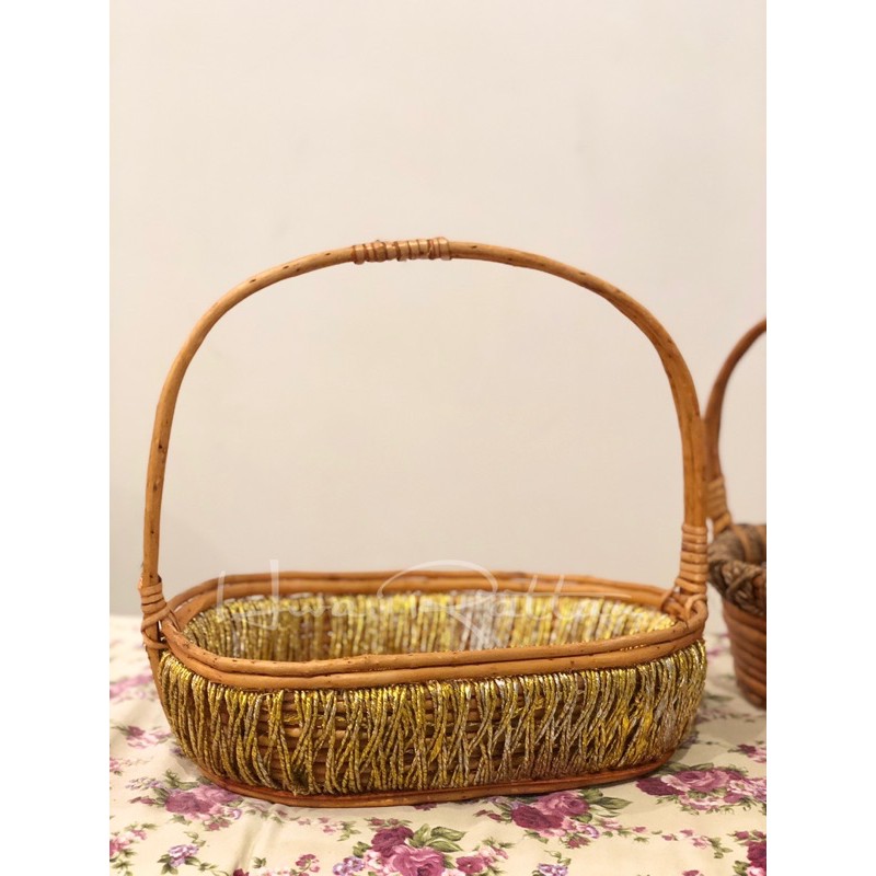 Hamper basket rattan basket tray / CNY hamper basket / Event hamper