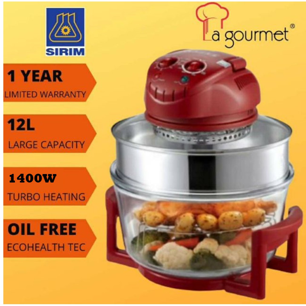 La Gourmet Turbo Roaster Convention Oven Work as Air Fryer Shopee