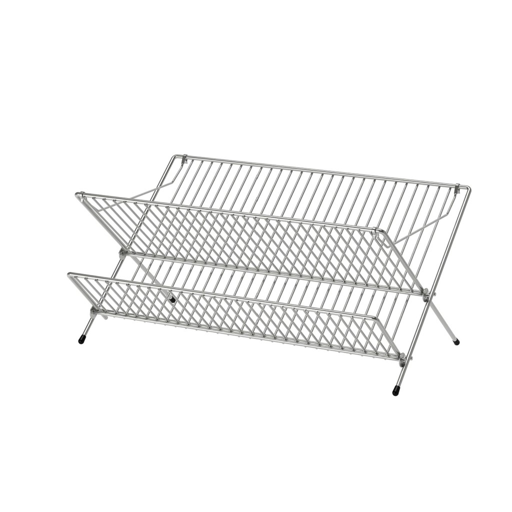 IKEA KVOT DISH DRAINER GALVANISED DISH RACK DISH SHELF RAK PINGGAN