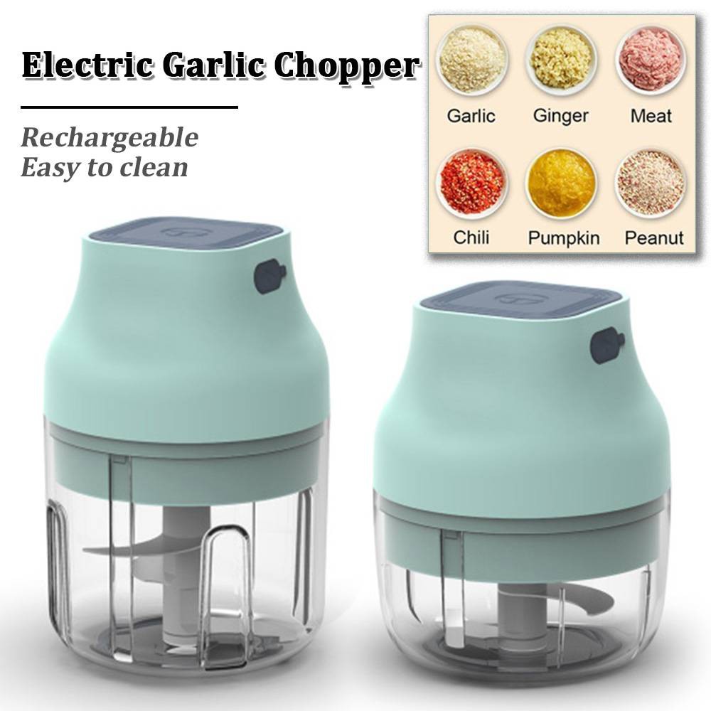 Mini Electric Grinder CrusherFood Garlic Vegetable Chopper Grinder Crusher Press for Nut Meat