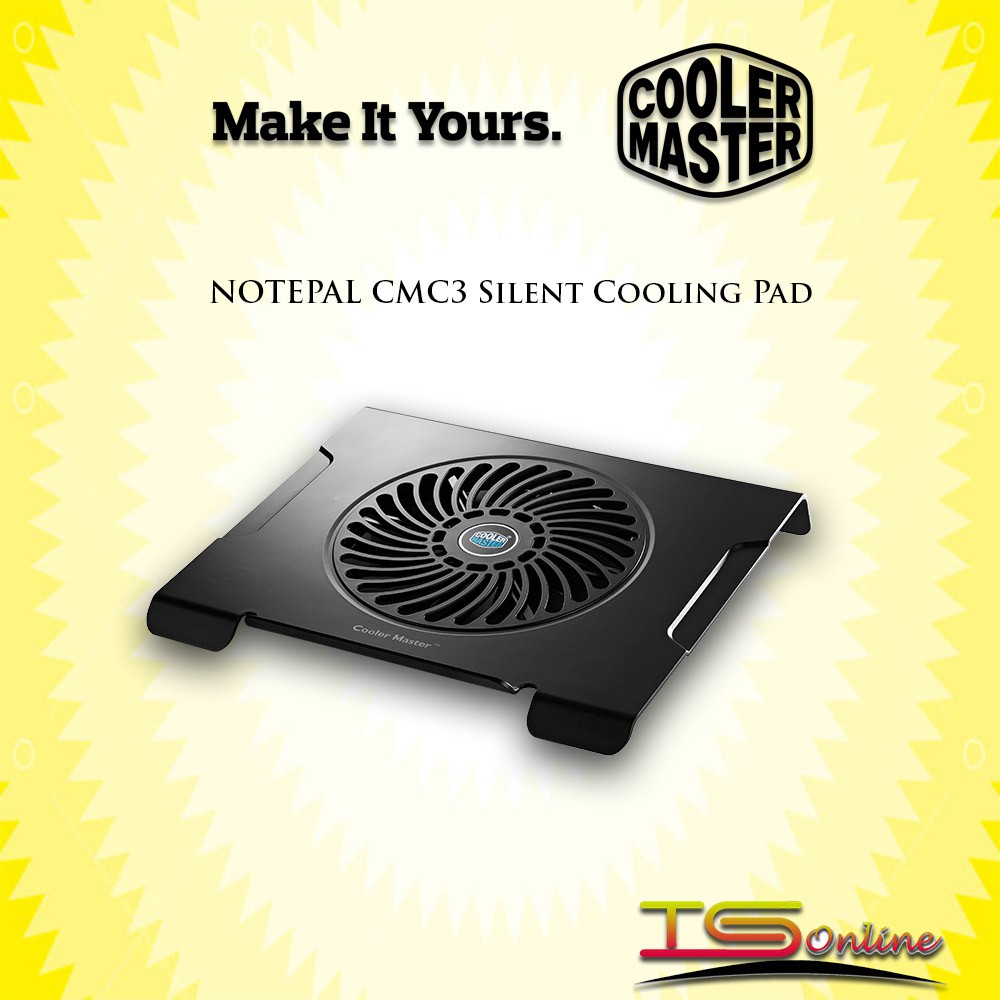 Cooler Master CMC3 Silent Fan Laptop cooling pad Shopee Malaysia
