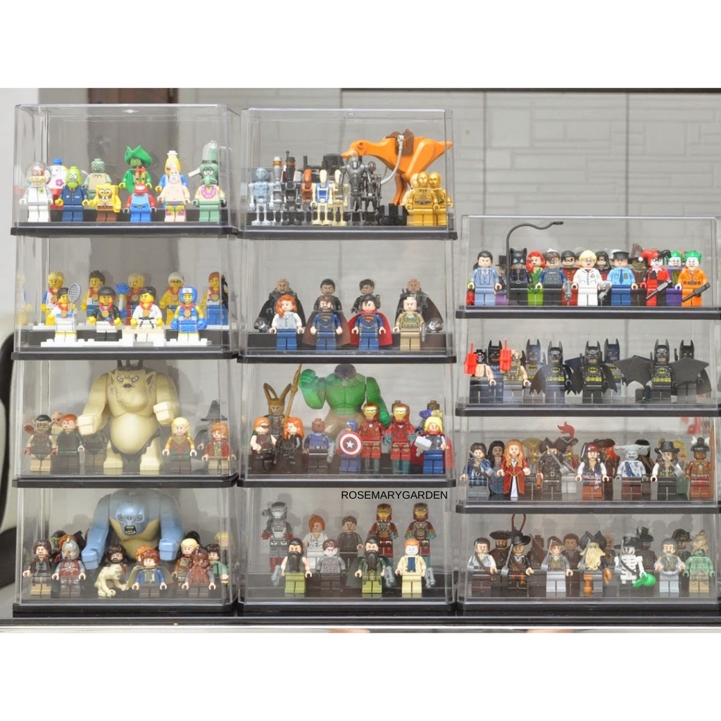 Japan Stackable Collection Box Stair Type Figure Display Case Daiso Toy