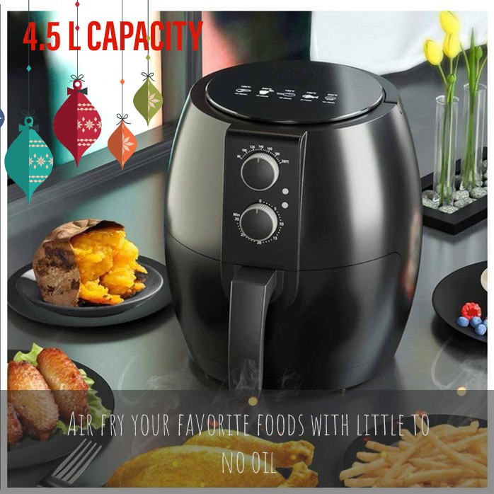 {READY STOCK 🇲🇾} Large Capacity Air Fryer Multifunction Fryer 4.5 L Air