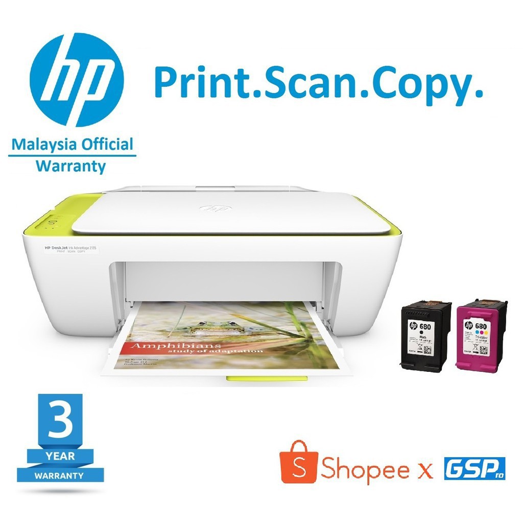 HP Deskjet Ink Advantage 2135 AllInOne Colour Printer (Malaysia