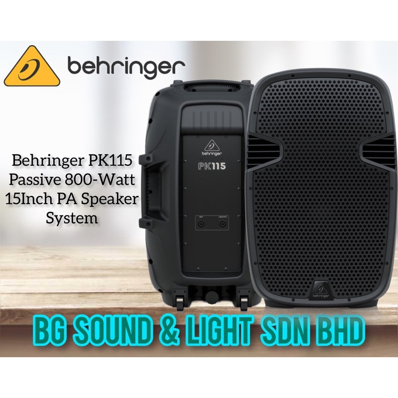 Behringer PK115 Passive 800Watt 15INCH PA Speaker System ( PK115 / PK