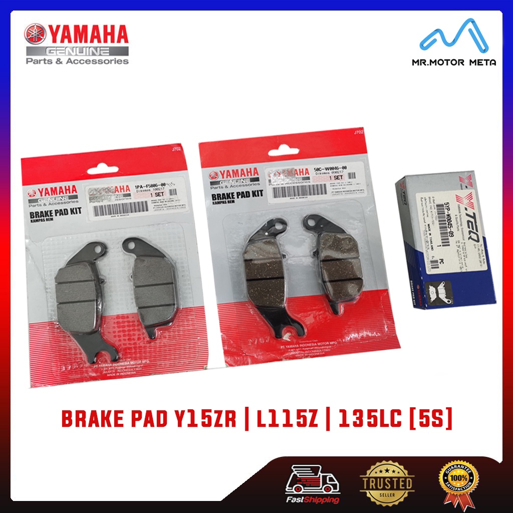 YAMAHA ORIGINAL BRAKE PAD KIT / BRAKE SHOE FRONT & REAR ( DEPAN