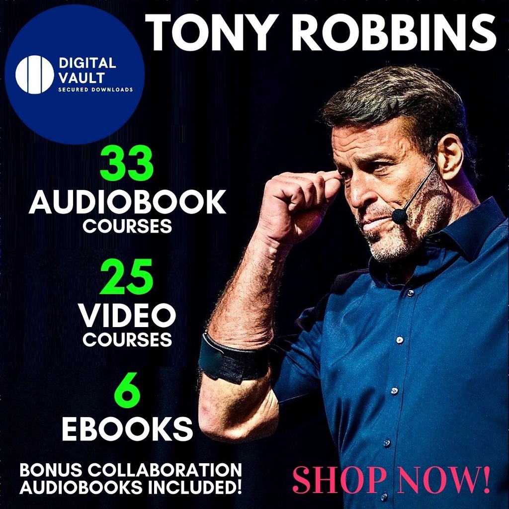 Tony Robbins Full Collection of Video, Audiobook & Ebook Courses