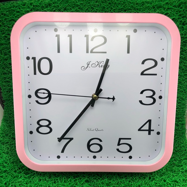 Casio Jam Dinding Wall clock analog function pink version Shopee Malaysia
