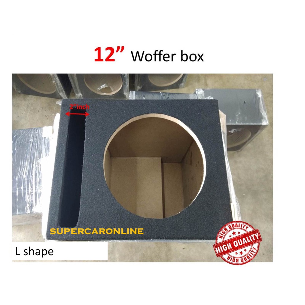 12inch L Shape Speaker Vented Subwoofer Stereo Sub Box Ported Enclosure (Single) Shopee Malaysia