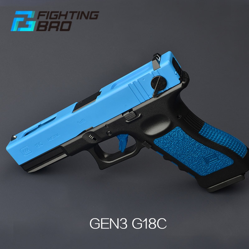 FightingBro GLOCK 18C GBB Gel Blaster Accessories Complete Pistol Upgrade Paintball Shopee
