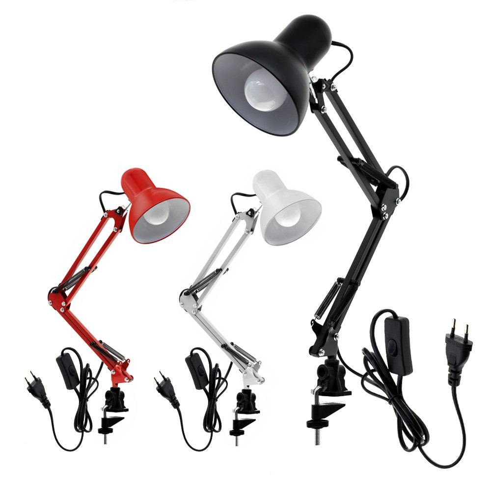 Ikea style Study Table Lamp Metal Wire Reading Lamp Desk Lamp With