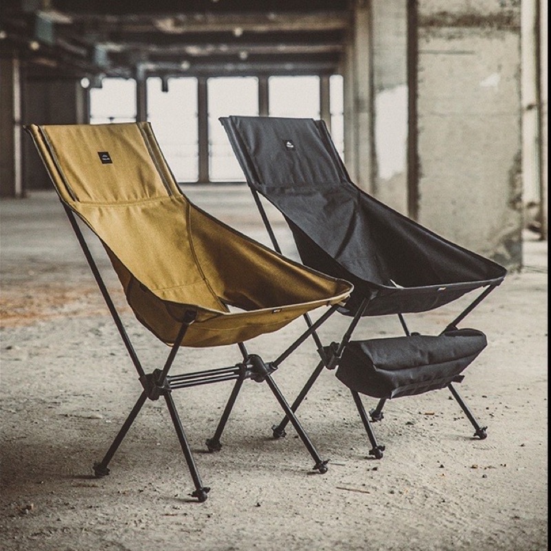 Tillak Black chair Outdoor Camping high back chair Portable leisure