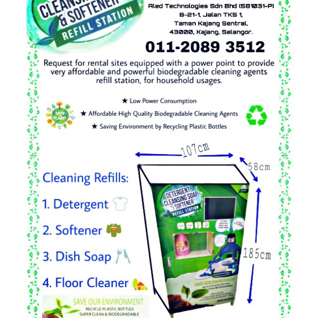 Detergent Soap Dispenser Vending Machine Shopee Malaysia