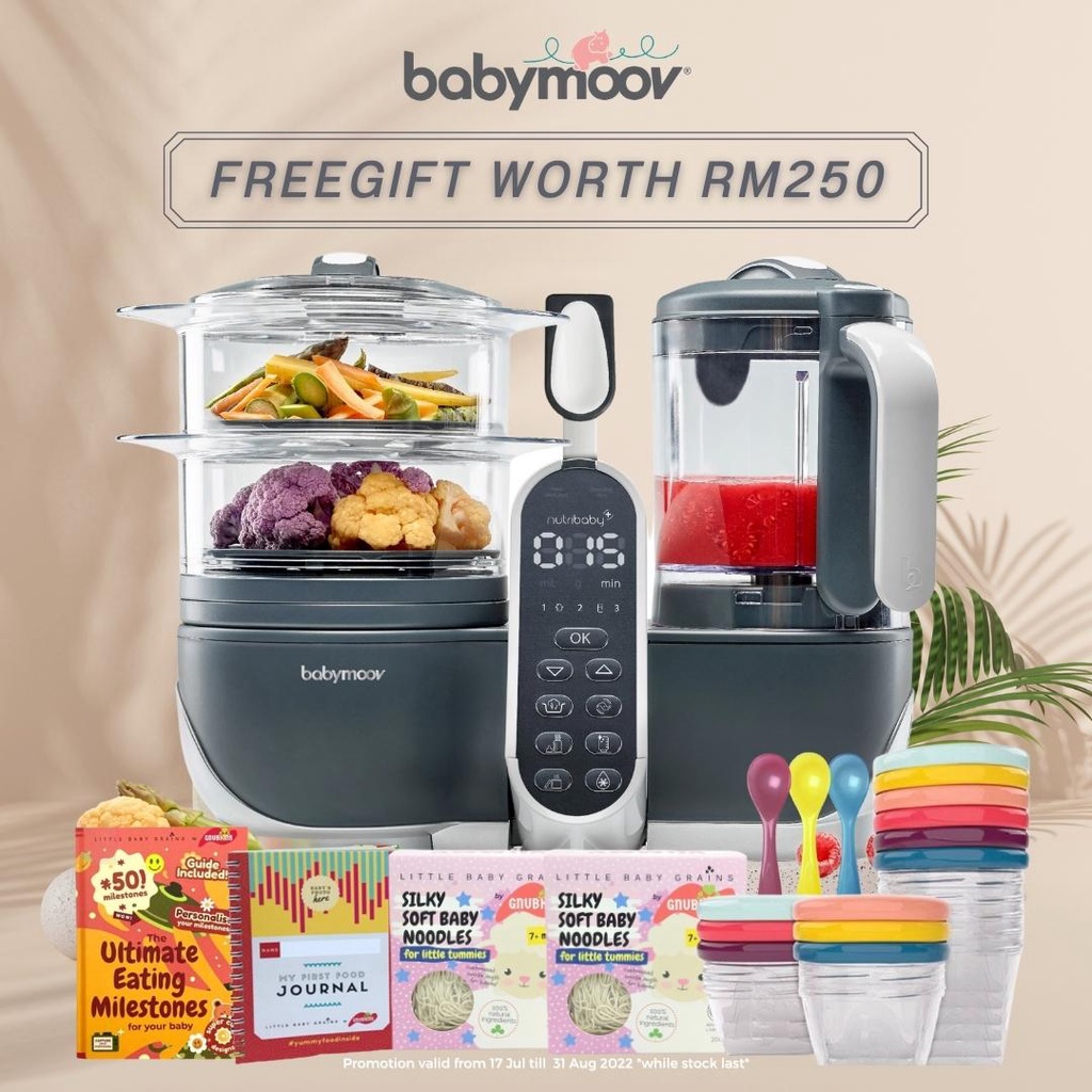 Babymoov Nutribaby+ Duo Meal Station Food Maker & Blender Industrial