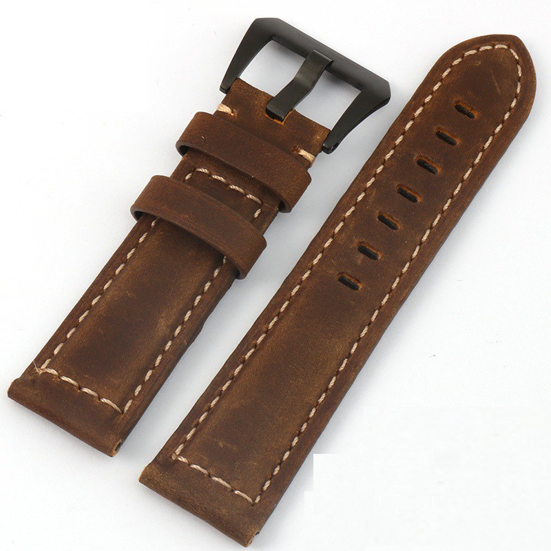 Genuine Leather Watch Wtrap 24mm Fossil strap 22mm leather Watch for