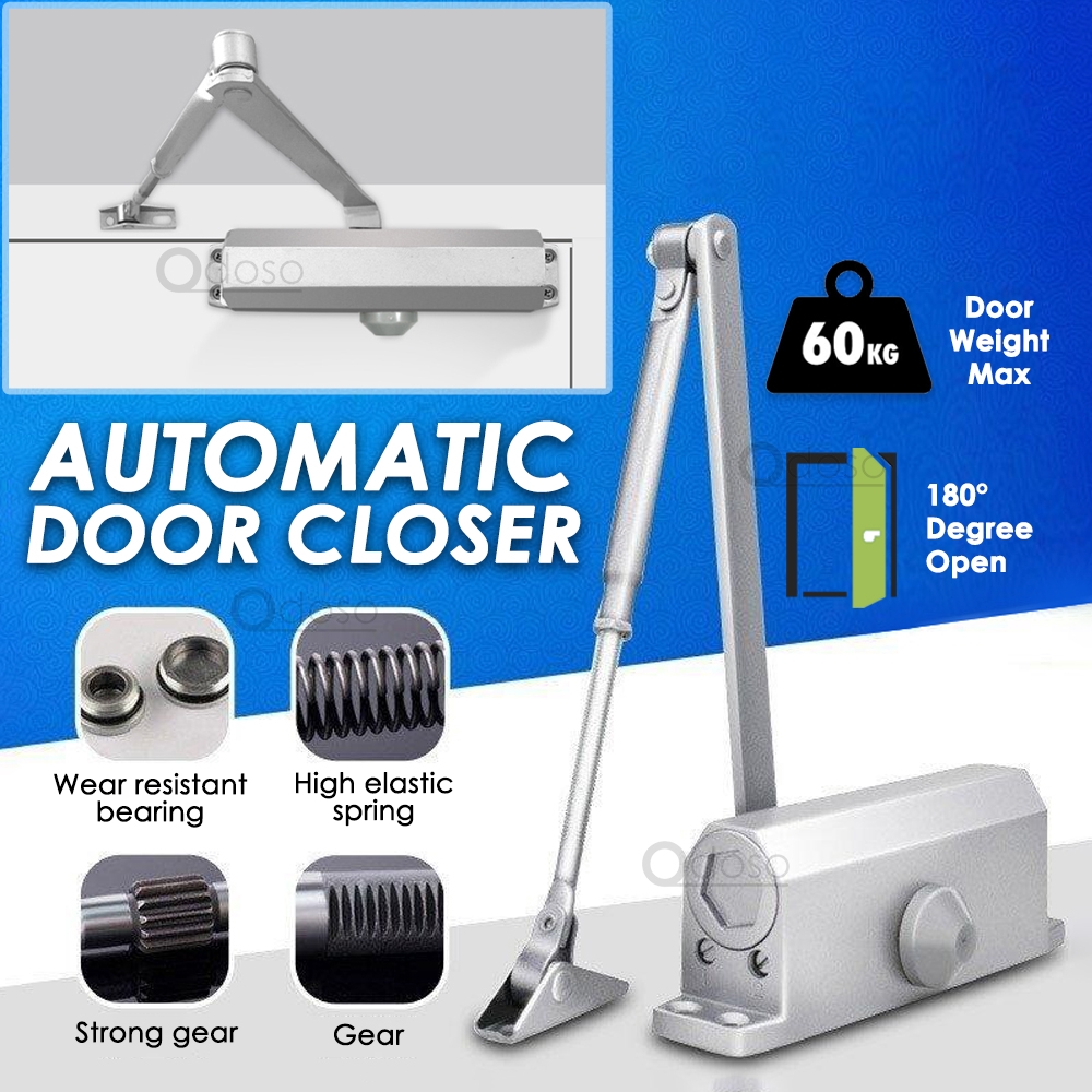 051 Automatic Door Closer Aluminum Fireproof Heavy Duty 2 Speed