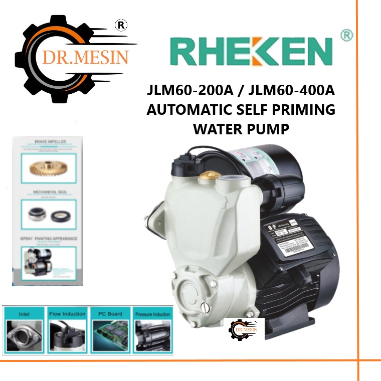 [READY STOCK] Rheken Automatic Intelligent Self Priming Water Pump