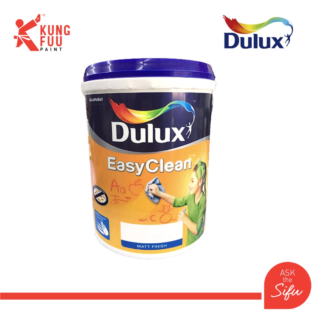 Dulux 5 Litre / 18 Litre 2290 Ready Mix Easy Clean White Paint BASE A