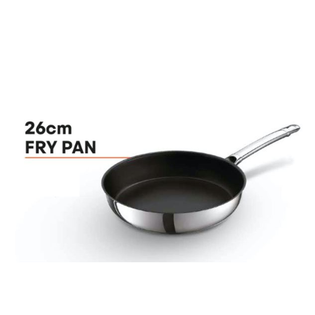 MasterChef Stainless Steel 26cm Fry Pan Cookware Shopee Malaysia