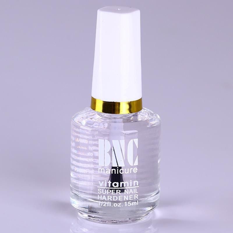 READY STOCK BNC clear nail polish vitamin Hardener Top Coat 15ml
