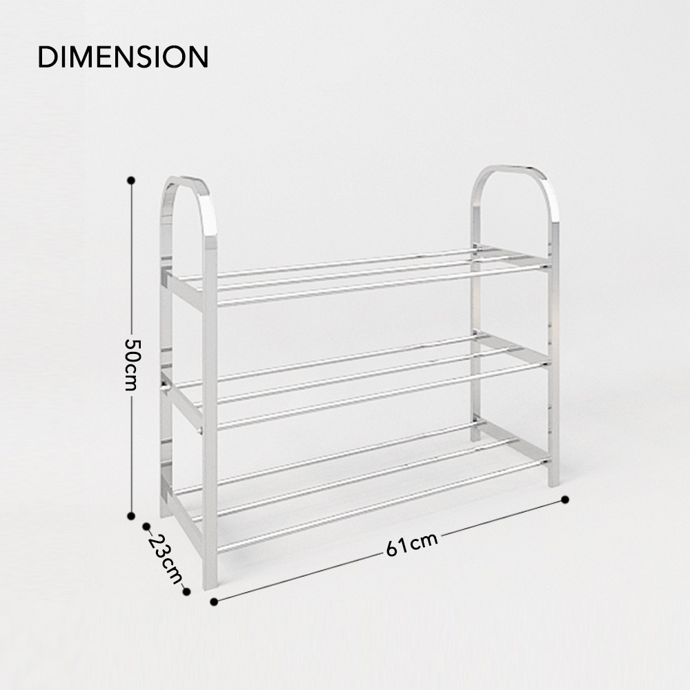 SR007 (Available in 5 Sizes) Premium Stainless Steel Shoes Rack