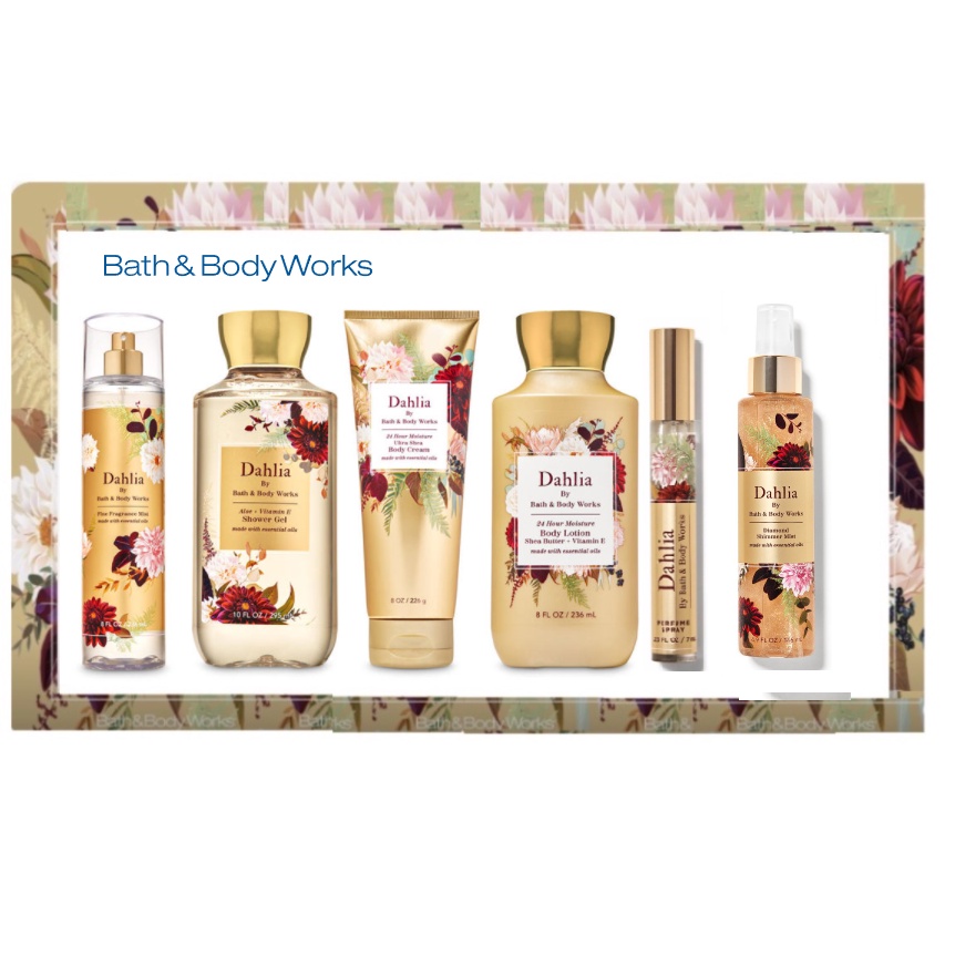 Bath & Body Works Dahlia Body Mist / Body Wash / Shower Gel / Mini EDP