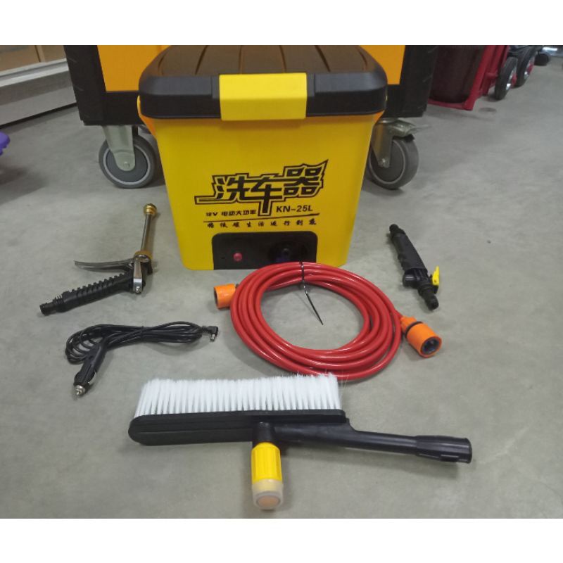 25L Portable Car Washer Electric Car Washer 12v Machine High Pressure