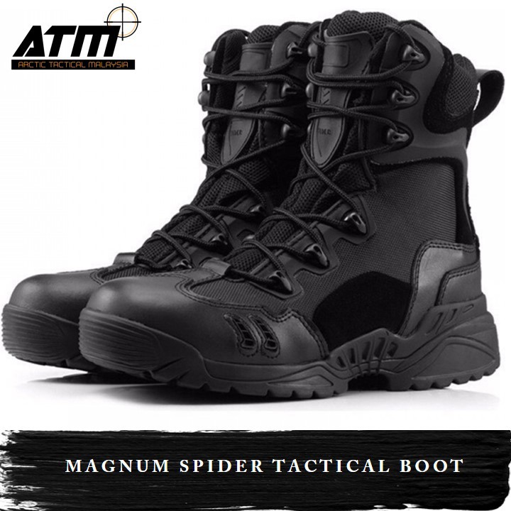 Magnum spider Tactical boot kasut operasi black Shopee