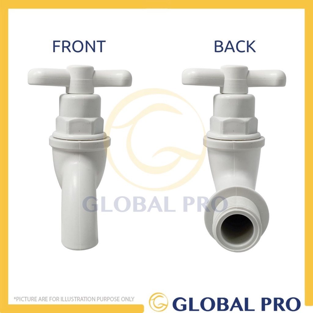 [READY STOCK] SY 1/2" PVC Bib Tap Water Tap Plastic Bib Tap Kitchen