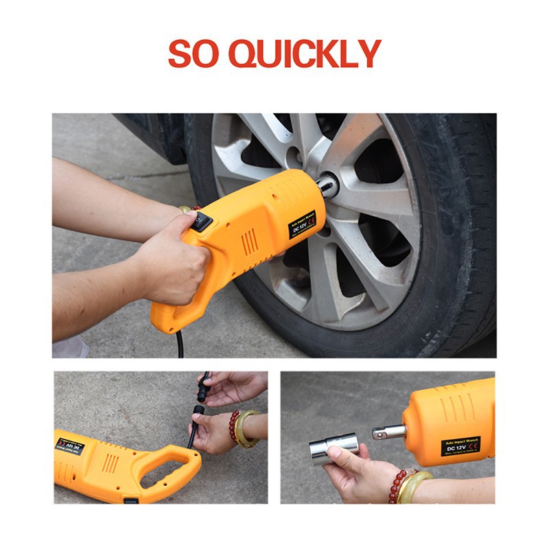 BEST※12V Electric Auto Impact Wrench Wheel Tire Nut Repair
