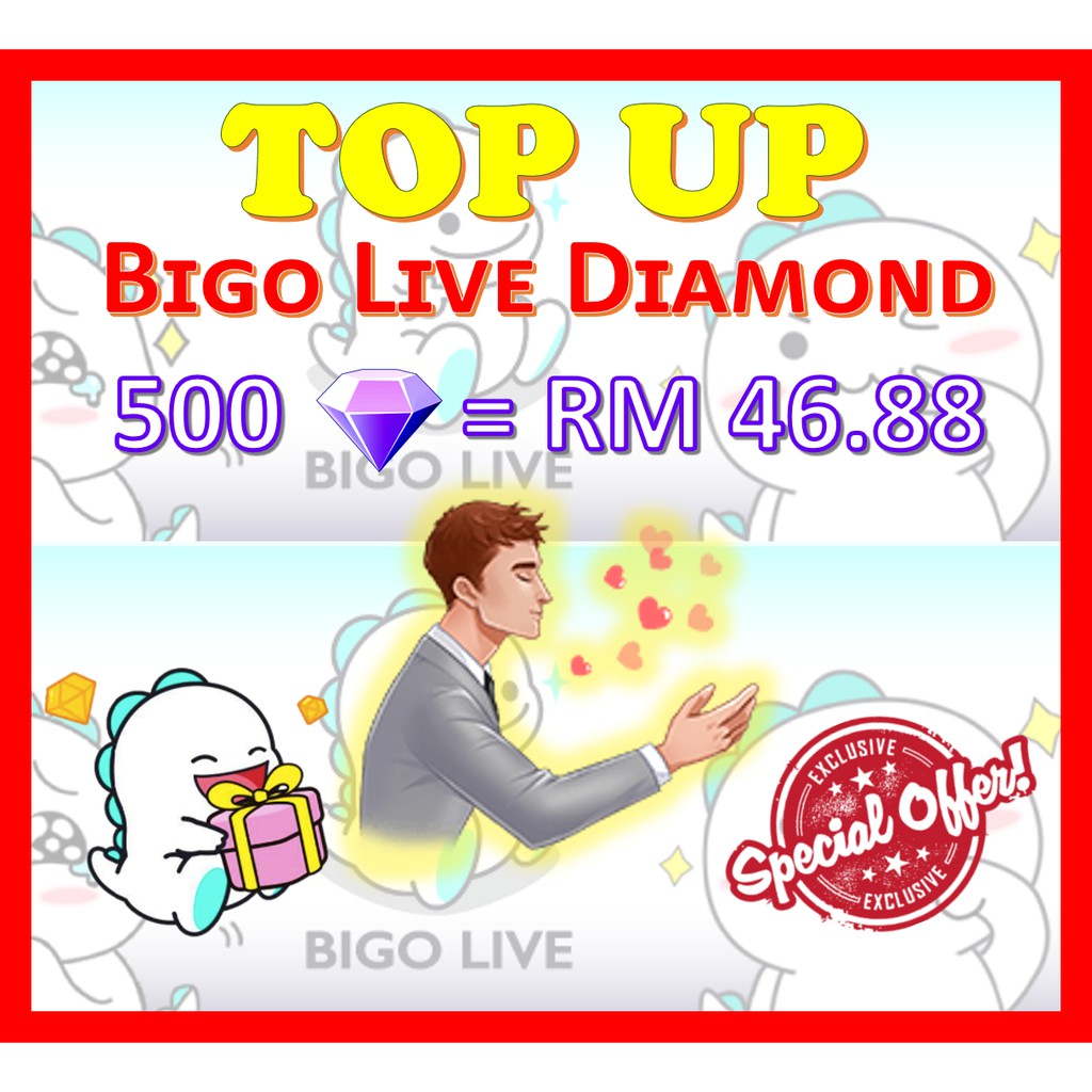 BIGO DIAMOND [BIGO ID only] BIGO LIVE TOPUP TOP UP BIGO LIVE CHEAPEST