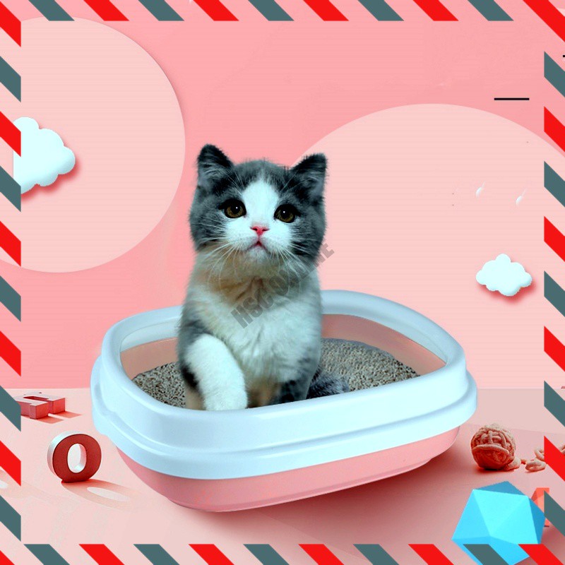 READY STOCK Classic PP Cat Litter Box Bekas Pasir Kucing Shopee Malaysia