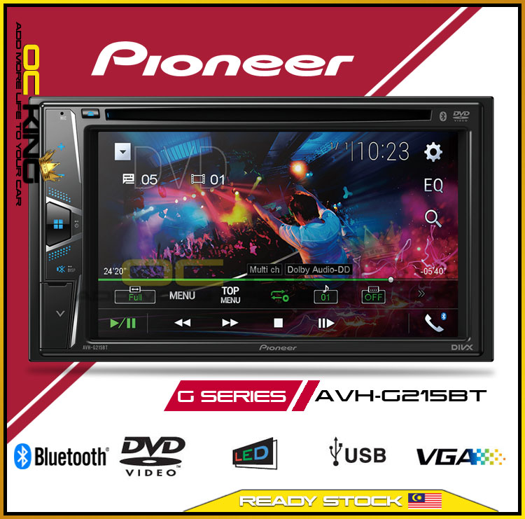 Pioneer AVHG215BT Multimedia AV Receiver with BT, USB & Android Smartphone. Shopee Malaysia