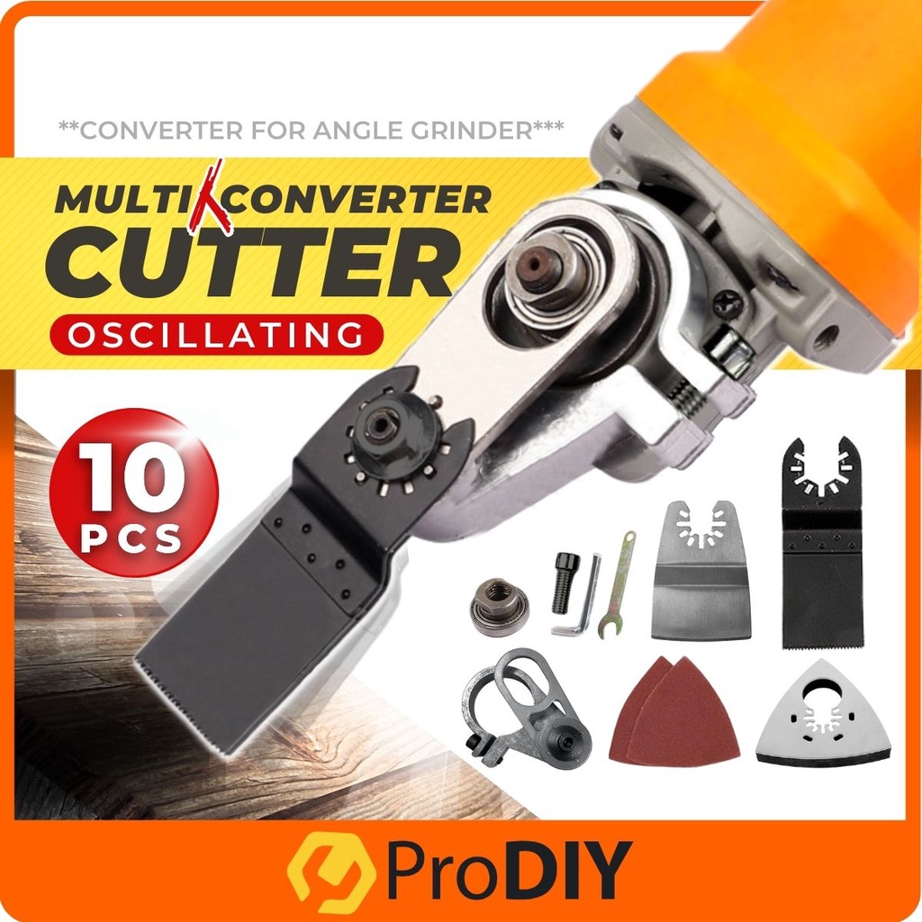 PRODIY 10PCS Oscillating Tool Kit Adapter Converter Angle Grinder Multi