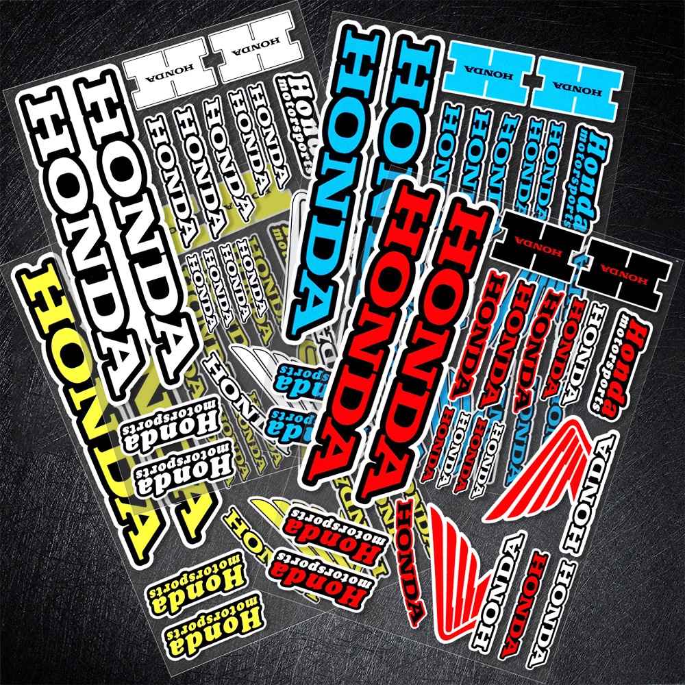 Honda reflective motorcycle sticker racing car helmet Decal decoration