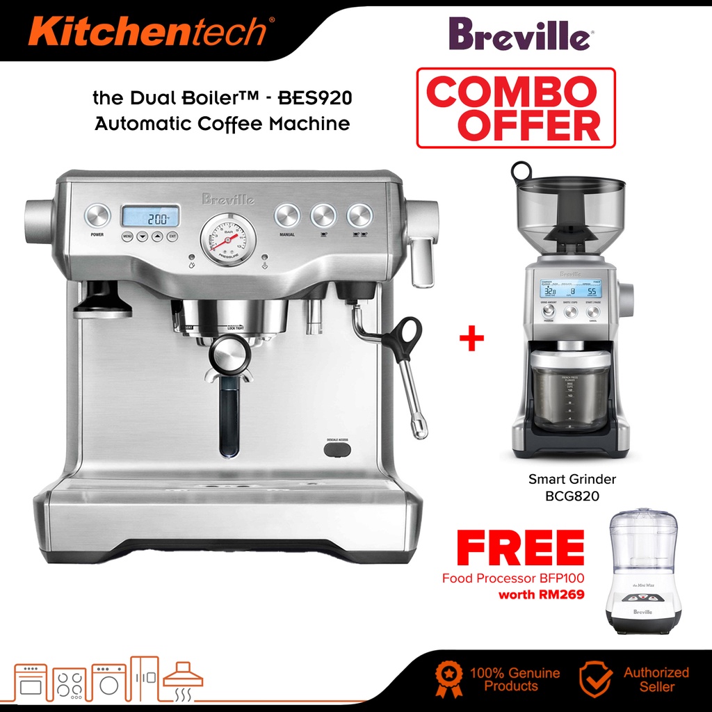 [FREE BFP100] Breville the Dual Boiler BES920 Espresso Automatic Coffee