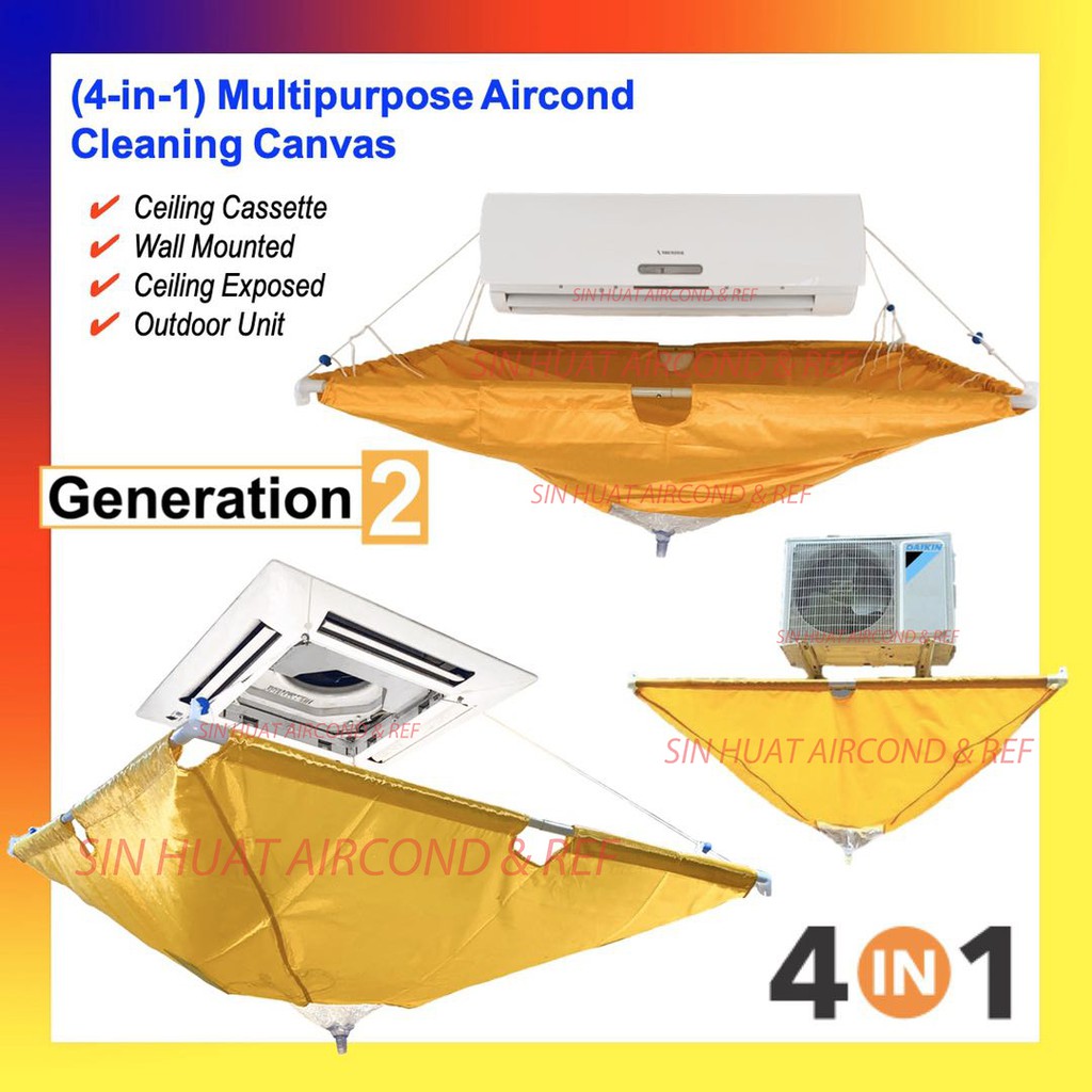 (Second Gen) Multipurpose CLEANING CANVAS AirCond CASSETTE CANVAS